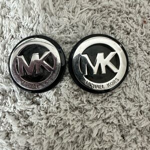 Michael Kors replacement medallions, black silver, PINS ❤️1 1/5 inch